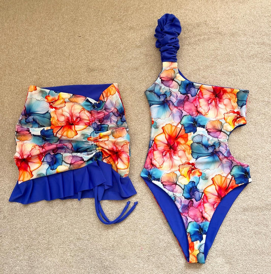 WATERLILY ONE SHOULDER SWIMSUIT