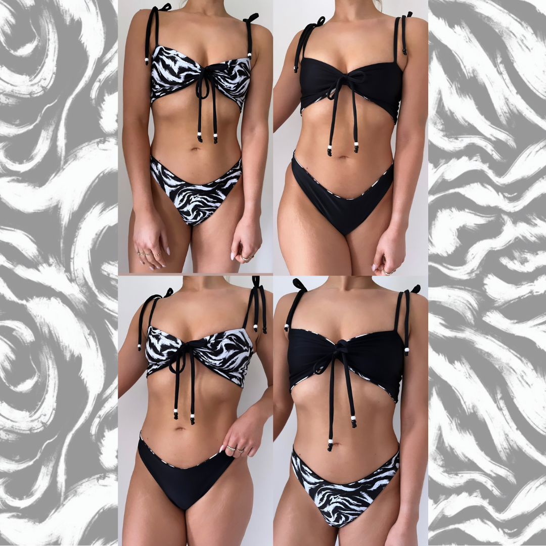 REVERSIBLE BANDEAU MONOCHROME WAVE