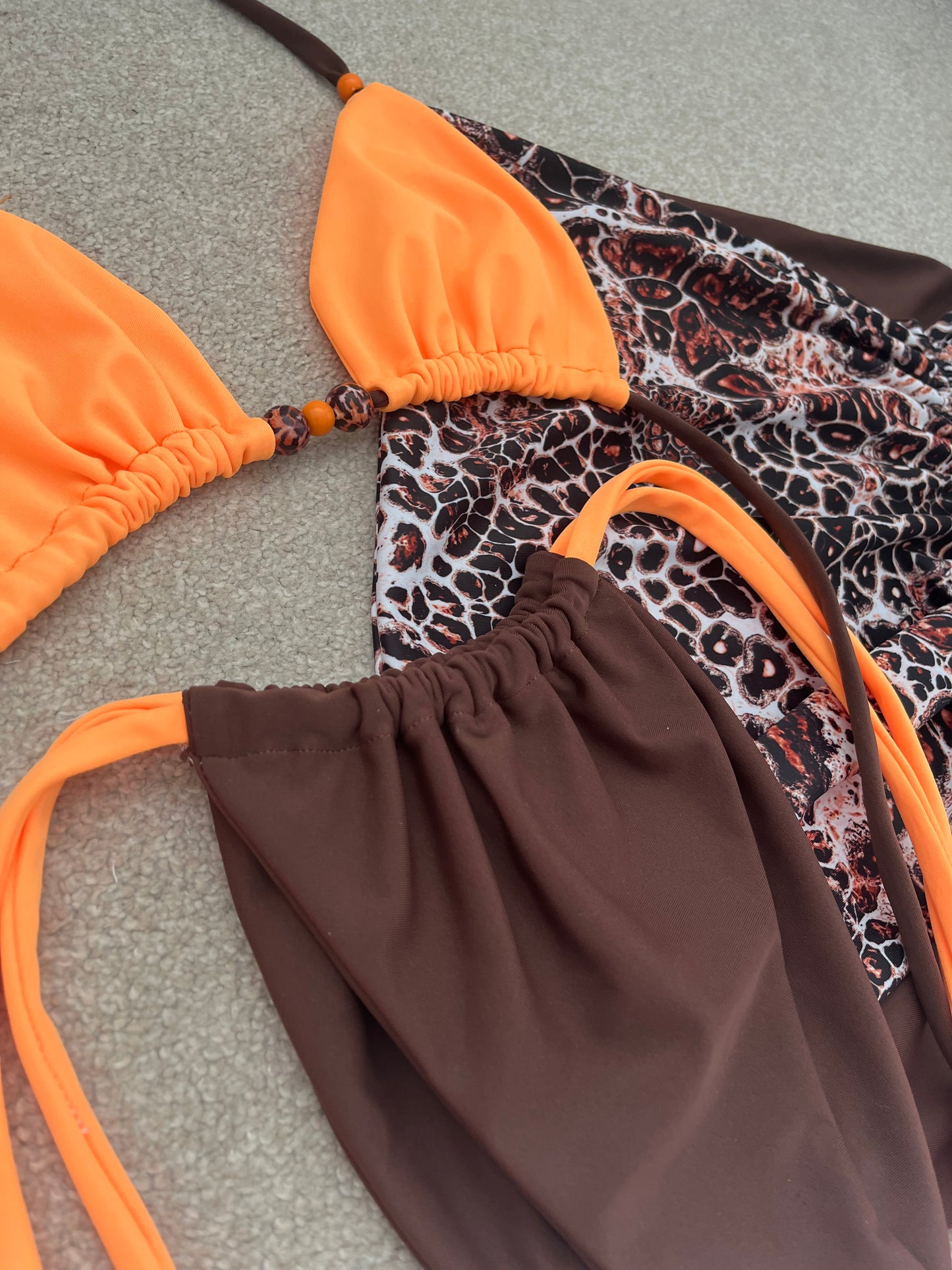 LEOPARD LAVA 3 piece set