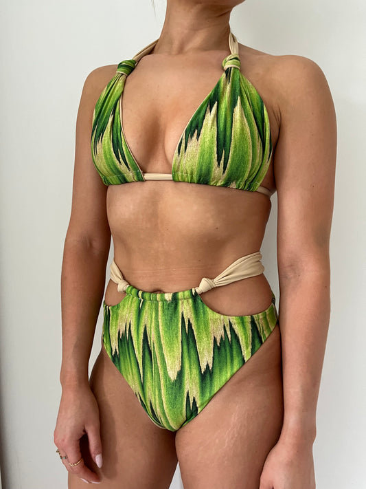 GREEN ZIG ZAG KNOT SET